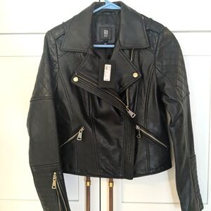 River Island - real leather jacket - size UK8, US4